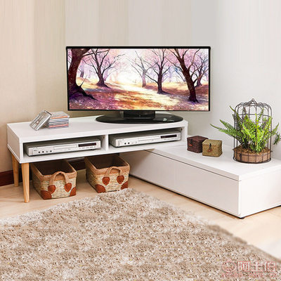 多功能伸缩旋转电视柜 小户型客厅的储物与空间解决方案